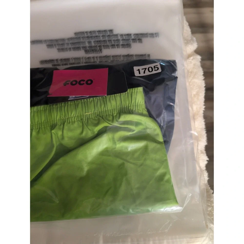 NFL Swim Trunks Mens Large Green Seattle Seahawks Ombre Board Shorts FOCO NEW